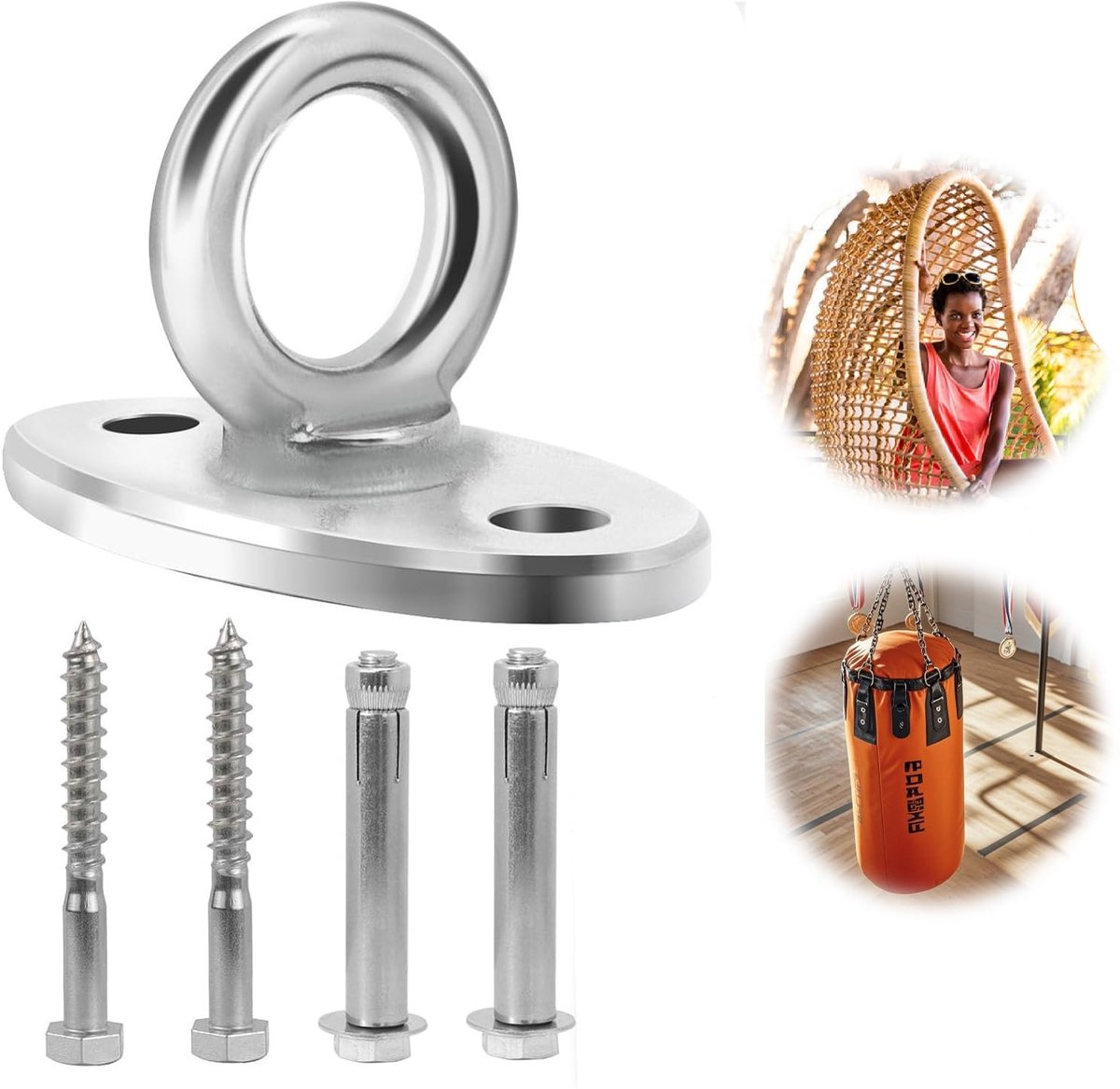 Solidchoice - Set van 5 Zware Hanghaak voor Plafondbevestiging