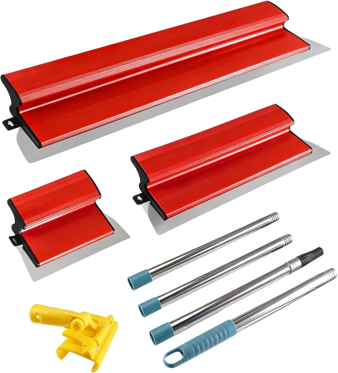 Professionele set met 3 schrapers (25 cm + 40 cm + 60 cm) & telescoopstang - ShopVlot