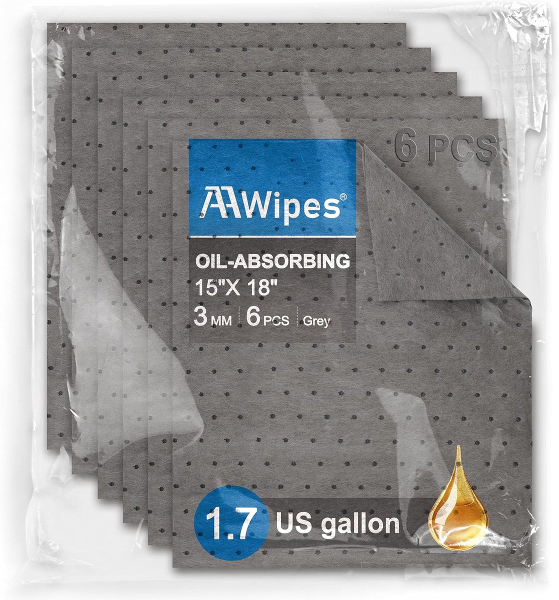 AAwipes Olie absorberende pads mat pre-grade universele pads absorberen alle vloeistoffen 3 mm dikker meer absorptie - ShopVlot