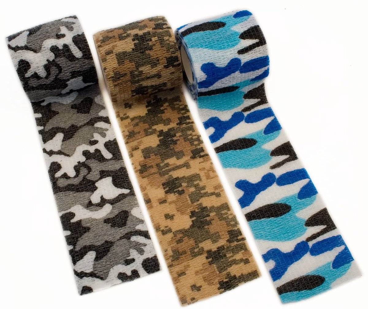 Camouflage tape 4.5m - 3-delige set - waterdicht - herbruikbaar voor jacht en fotografie - ShopVlot