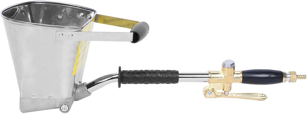 Krachtige Mortar Sprayer voor Beton en Stucco, Ideaal voor Muren en Interieurdecoratie met 4 Jets en Grote Hopper