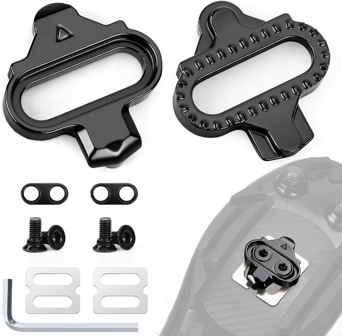 SPD cleats compatibel met Shimano SPD SH51 - 2-holesysteem - hoogwaardig staal - ideaal voor indoor cycling - ShopVlot