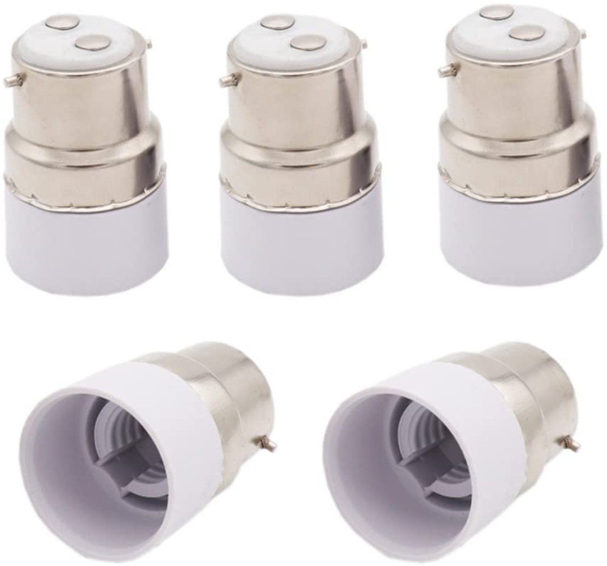 Adapter B22 naar E14 - halogeenlamp - max. 250 V, 200 W - ideaal voor lampen - ShopVlot