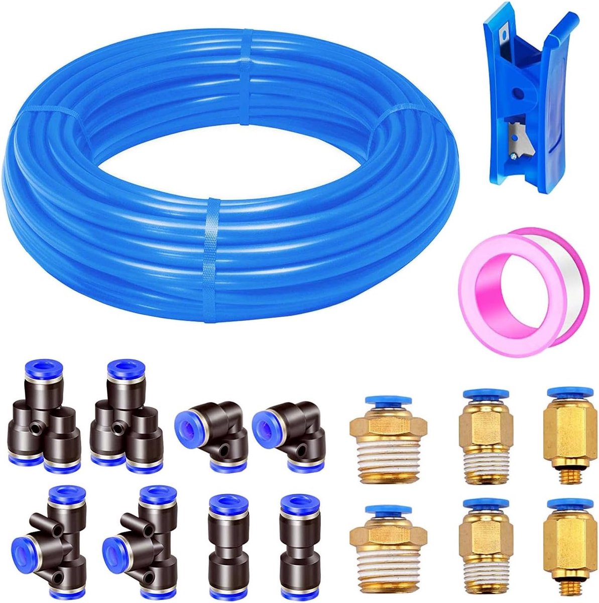 Pneumatische slang 10m - PU 5/16 inch - Hoge druk weerbestendig - Ideaal voor langdurig gebruik - ShopVlot