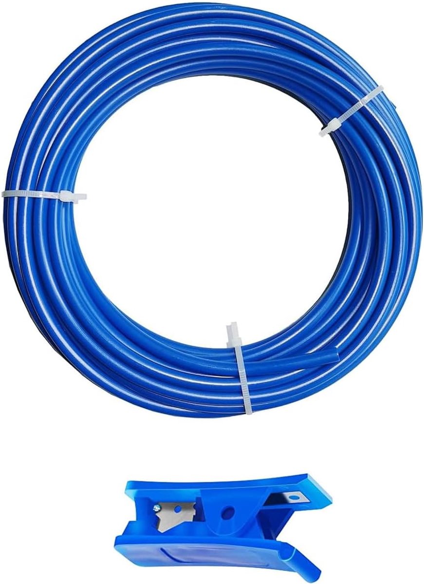 Fridge hose 20m - blauwe omgekeerde osmose slang - 1/4" (6,35mm) - eenvoudig te installeren - ShopVlot