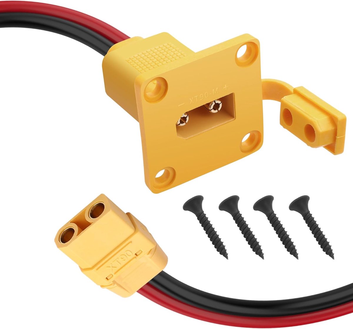 XT90 paneelmontage kabel 10AWG - zware tinned koper draad - hoge temperatuur weerstand - ideaal voor zonnepanelen - ShopVlot