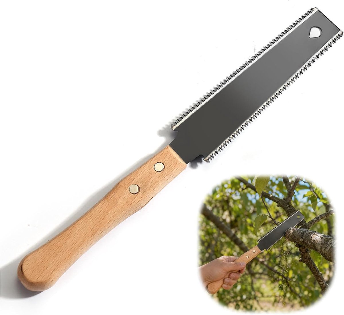 Japanse handzaag 31 cm - flexibel SK5 lemmet - dubbel geslepen - precisie timmerwerk - ShopVlot