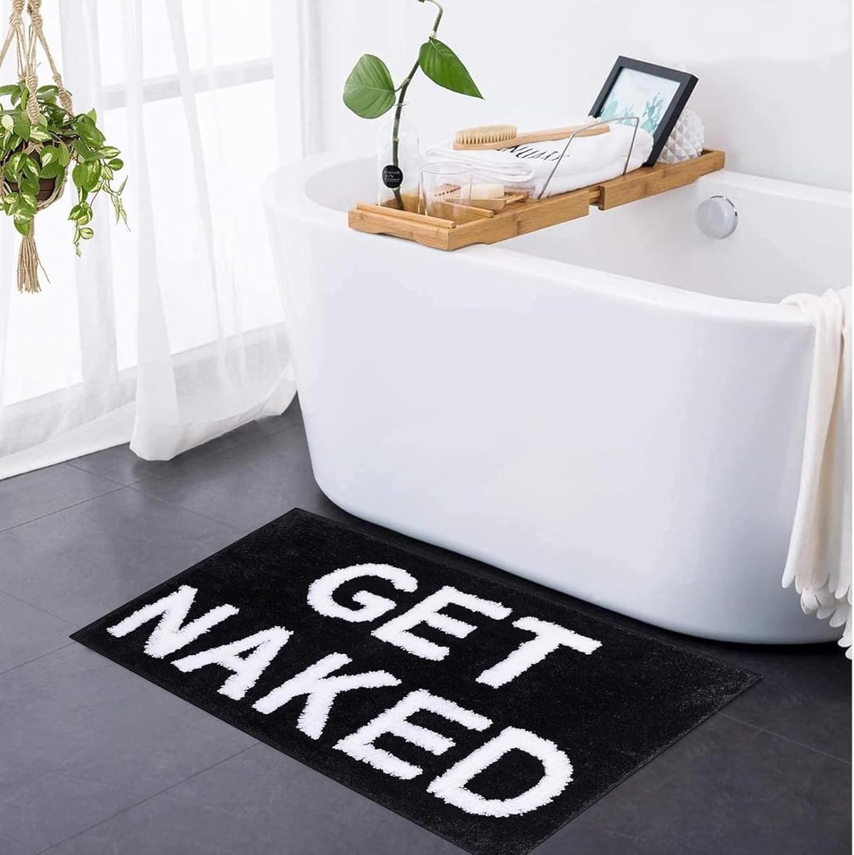 Badmat 40 x 60 cm - Fluffy microvezel - Antislip en wasbaar - Voor badkamer en toilet - ShopVlot