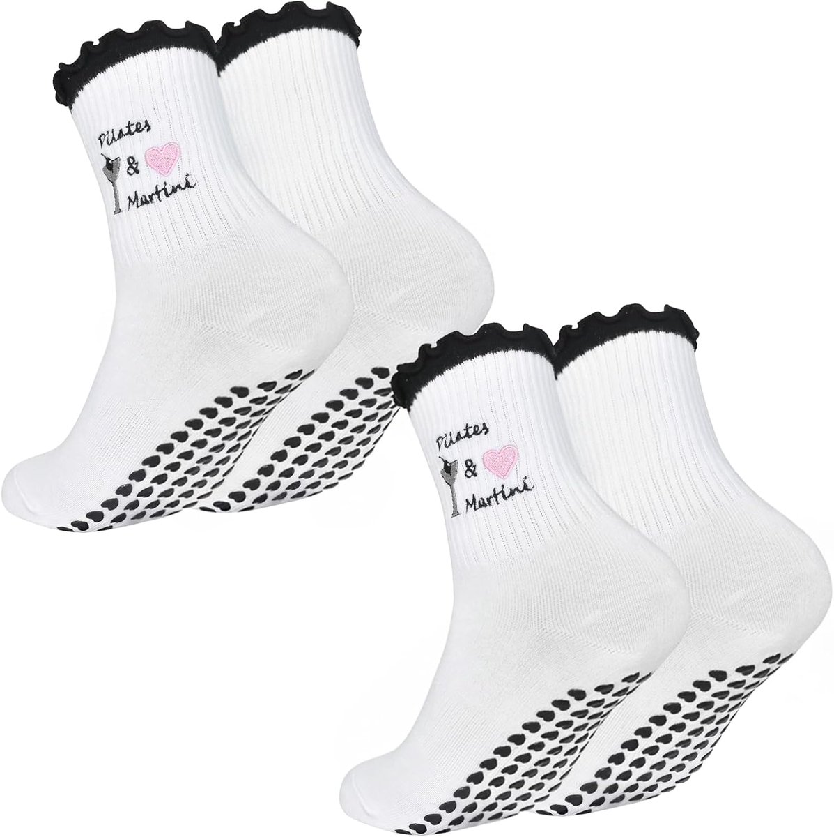 Pilatessokken dames en meisjes - antislip noppen - grip stoppersokken - ideaal voor yoga - ShopVlot