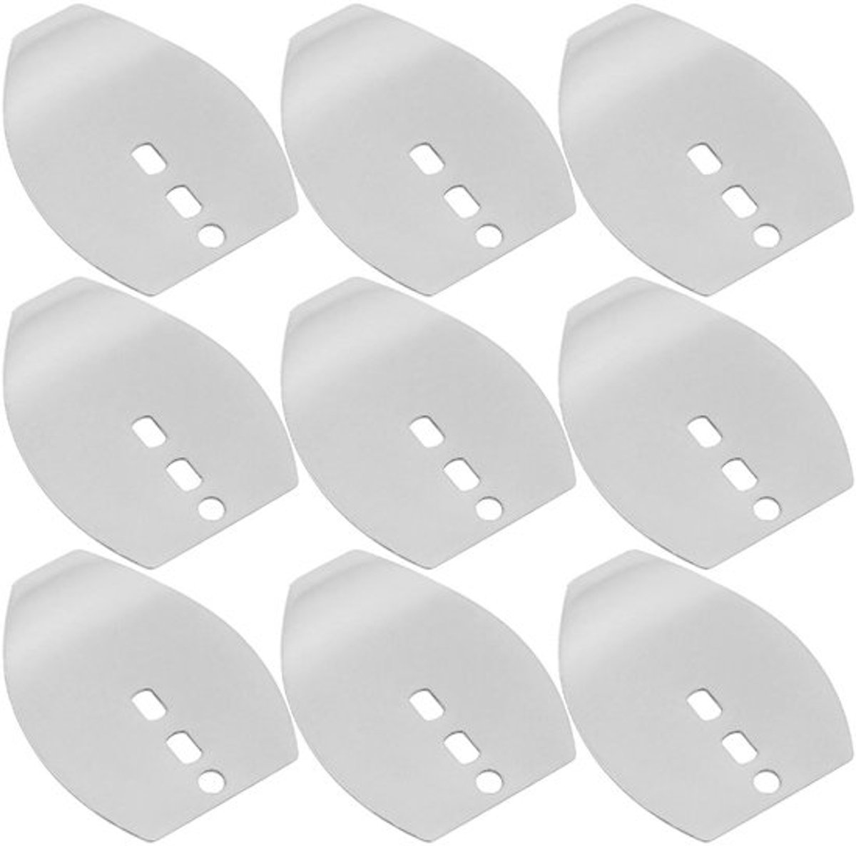Chatterbait Blades 50 Stuks - Roestvrij Staal - 44x34,7mm - Spinnerbladen - Zoetwater/Zoutwater - Verbeterde Aasprestaties - Spinnerbait