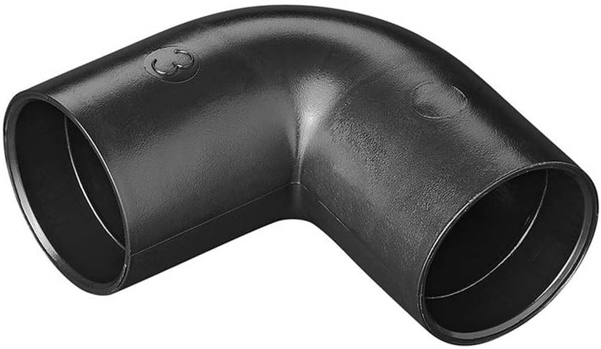 Drain pipe, angle 90 degrees, Ø 28 mm, PE plastic pipe arch for plug-in sewer pipes, suitable for waste water pipe - ShopVlot
