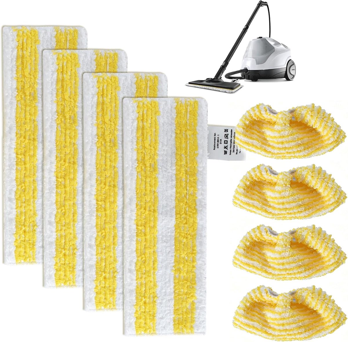 8 stuks universele vloerdoekenset voor Kärcher stoomreiniger accessoires SC2 SC3 SC4 SC5 - ShopVlot