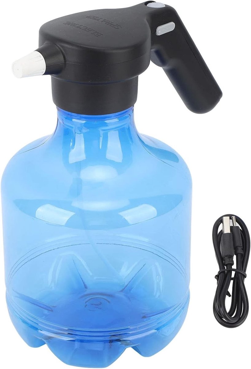 Oplaadbare elektrische sprayfles voor planten, 3L hoge druk spuitfles voor bemesting en reiniging, ideaal voor tuinonderhoud en huishoudelijk gebruik