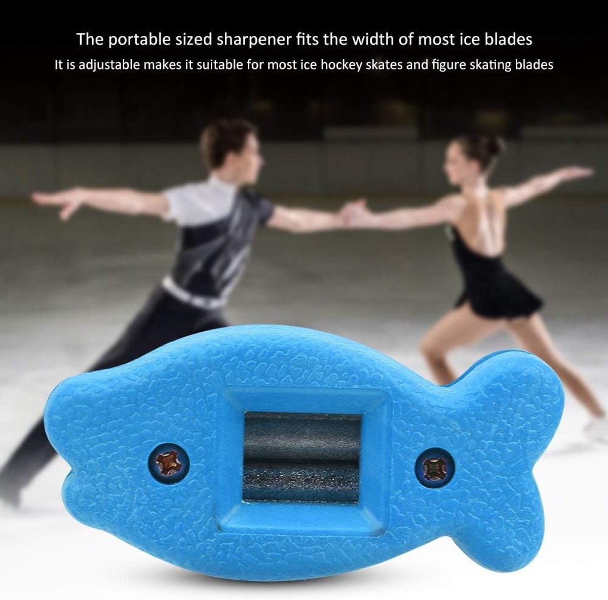 Handmatige Schaatsen Slijper met Draagtas voor IJshockey, Schaatsaccessoires en Gereedschap voor Optimale Prestaties