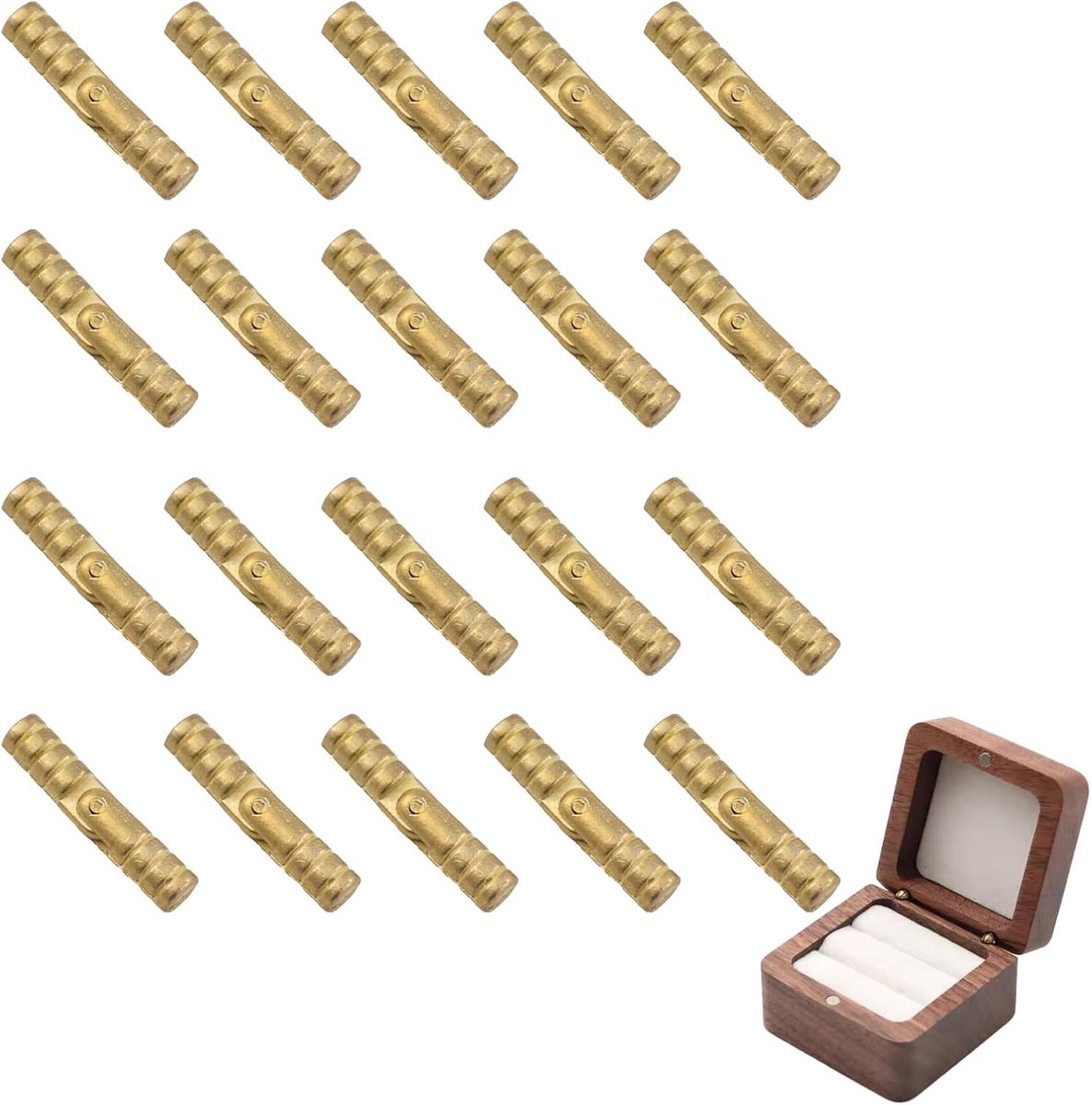 Zinc legering verborgen bar scharnieren 20 stuks - 5mm - duurzaam en roestbestendig - ideaal voor sieradenboxen - ShopVlot