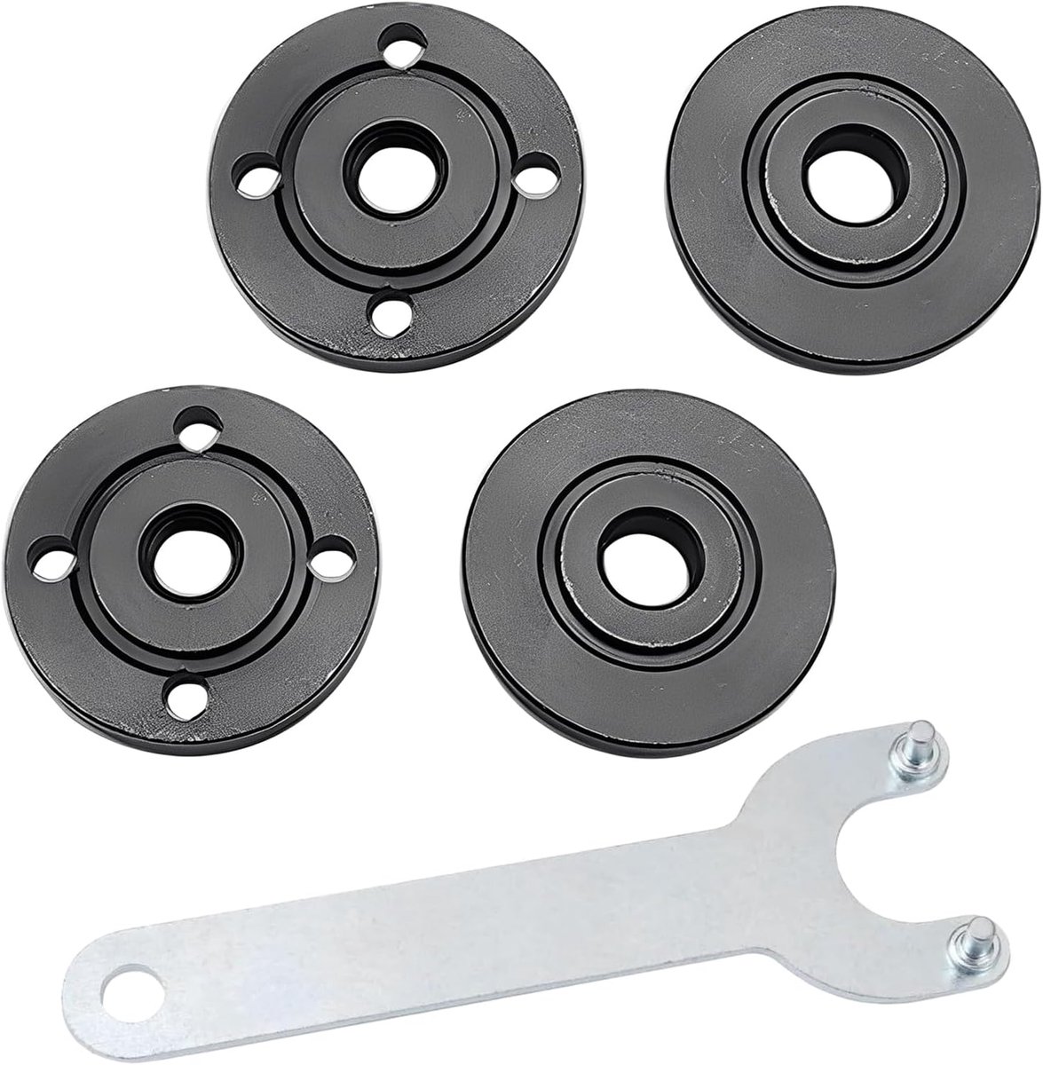 Hoekslijper accessoires 125mm - universele sleutelset - flexibele sleutel en flenssleutel - ideaal voor onderhoud - ShopVlot