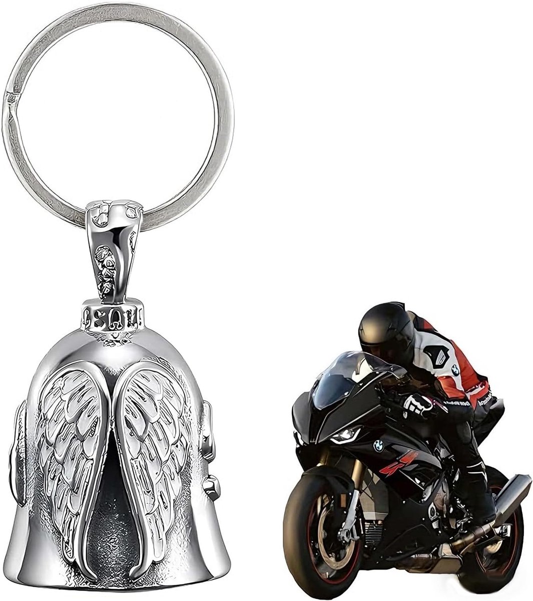 Guardian Bell Moto Clochette - Stalen bel - Geluksbellen voor motorrijders - Bescherming tijdens ritten - ShopVlot