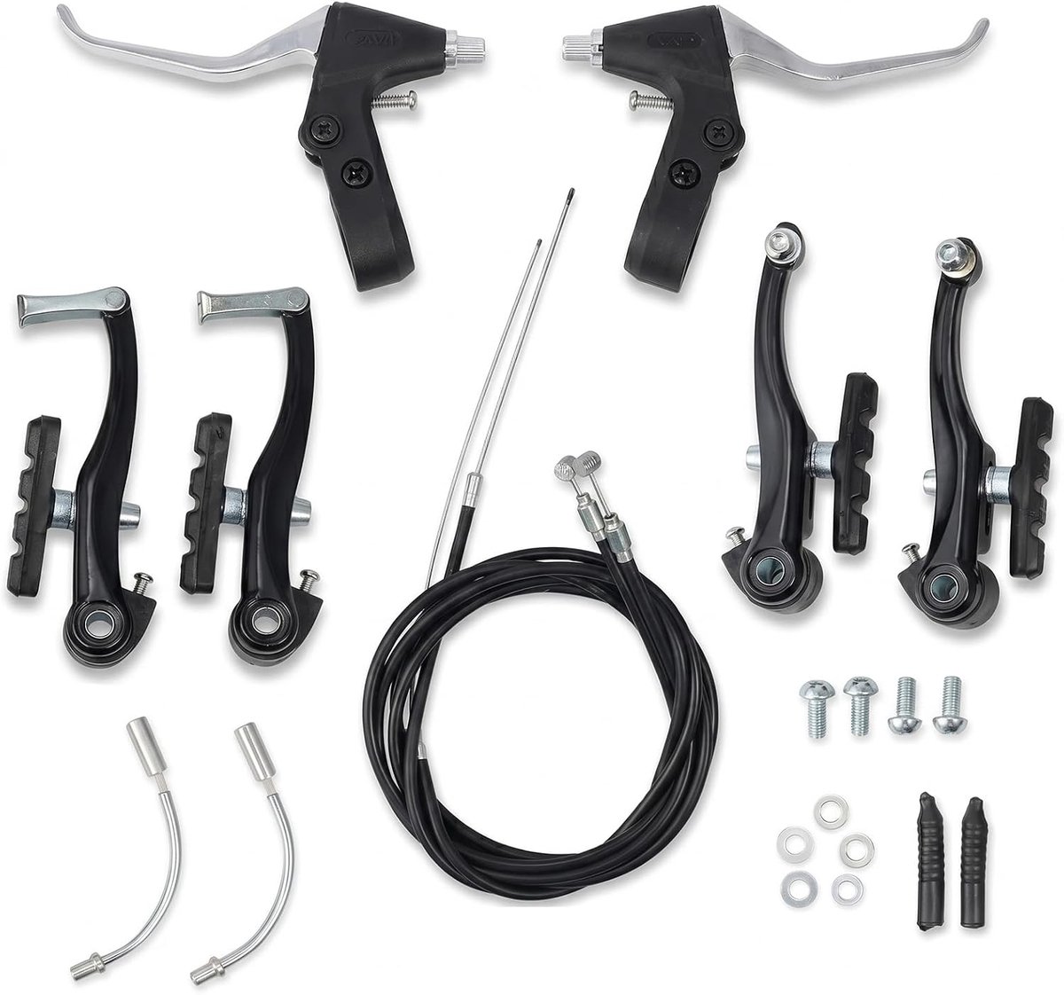 Fietsremmen set 2-delig - V-remmen set - aluminiumlegering - ideale vervanging voor mountainbike en racefiets - ShopVlot