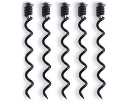 Bestutensils Corkscrew Replacement Spiral Rod Steel Anthracite Pack of 5 - ShopVlot