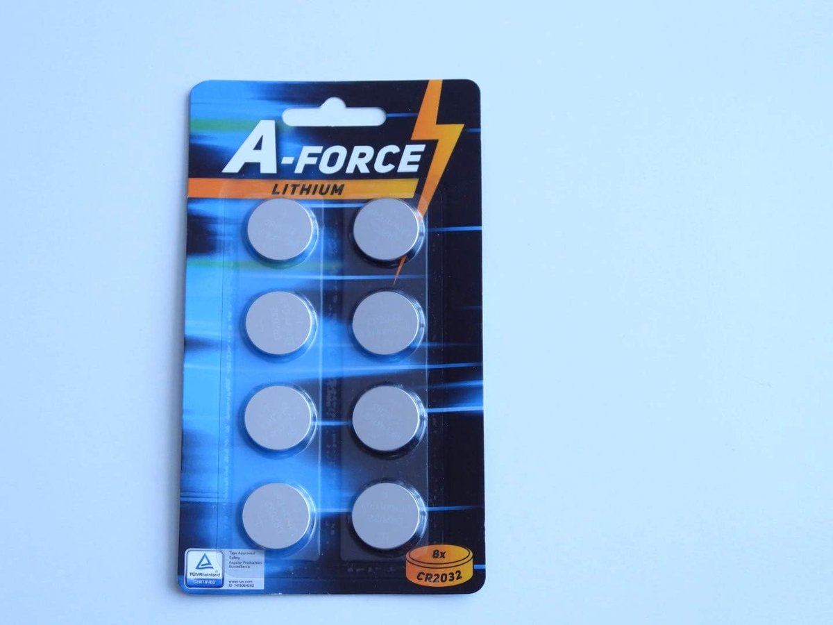 A-Force CR2032-3 Volt button cell in blister of 6 - ShopVlot