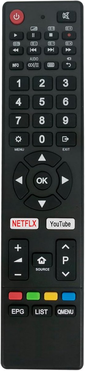 ALLIMITY GCBLTV6EA-C4 Remote Control Compatible with Chiq TV U43Q5T U49G6000 U50Q5T U55G6000 U55Q5T U65Q5T - ShopVlot