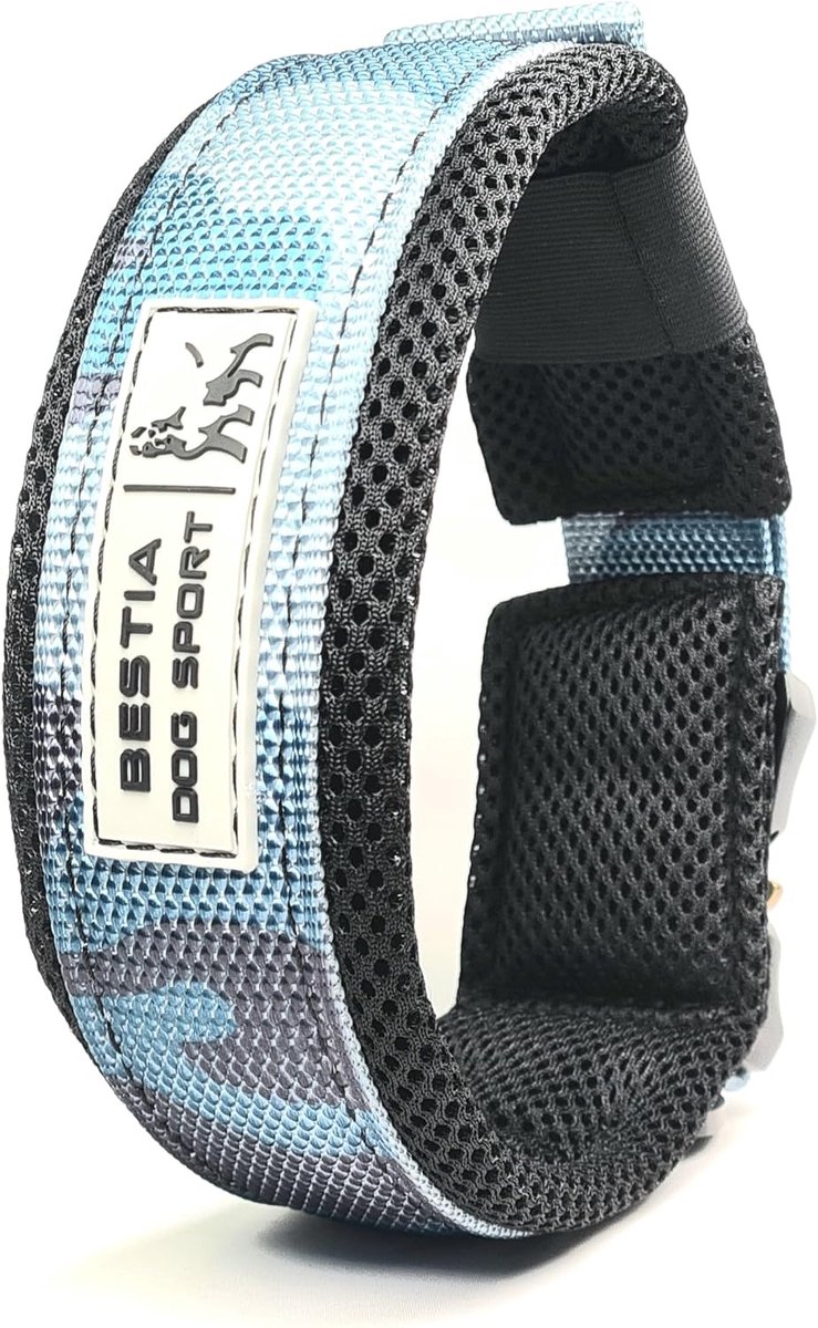 Bestia DOG SPORTS FAST RELEASE COLLAR BLUE CAMO - ShopVlot