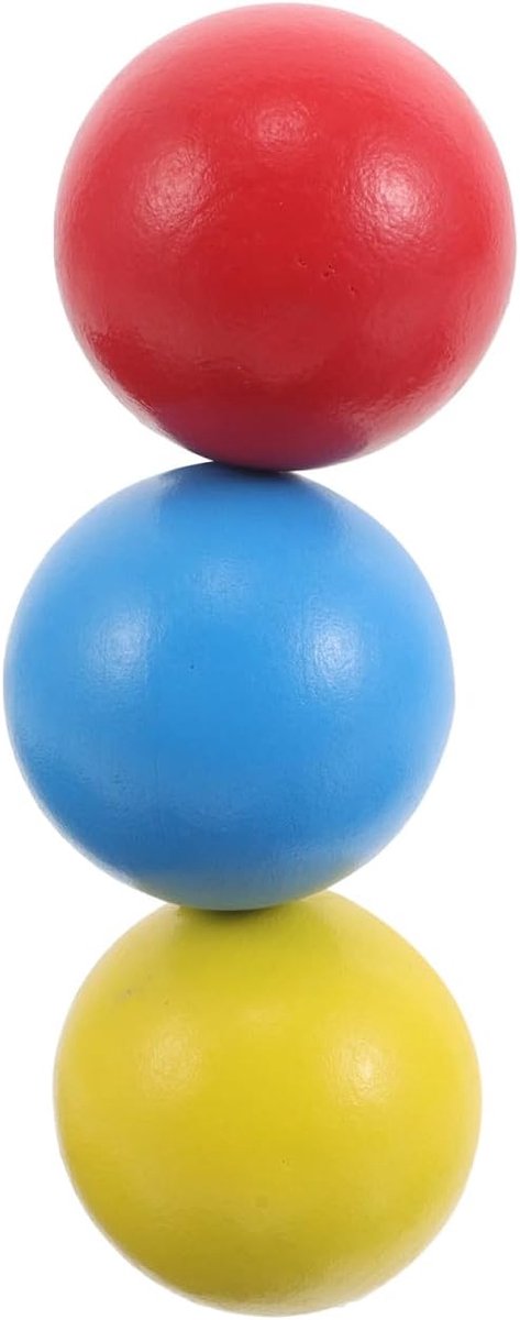 Milisten Set van 3 houten croquetballen, 3,5 cm, reserveballen - ShopVlot
