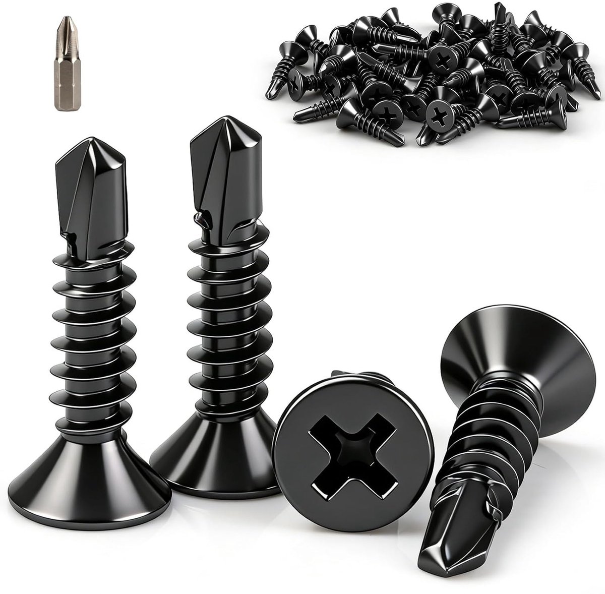 Zelftappende schroeven M3,5 x 19 mm - verzonken kop - 100 stuks - ideaal voor houtbewerking - ShopVlot