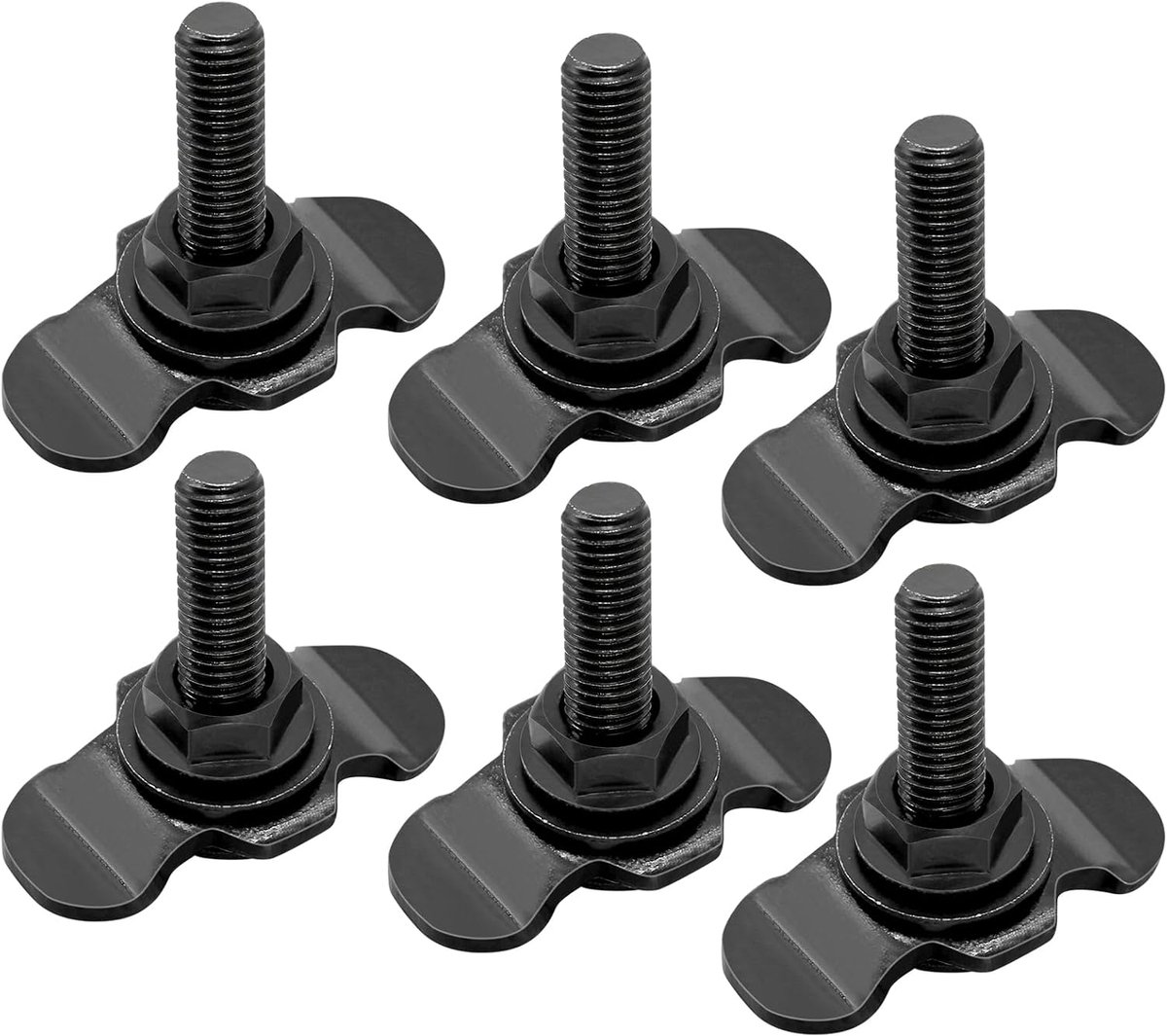 Pack of 6 Accessories Airline Rail Fitting Airline Rail Accessories M8 × 40 mm 500 DaN End Fittings Screw Fitting for - ShopVlot