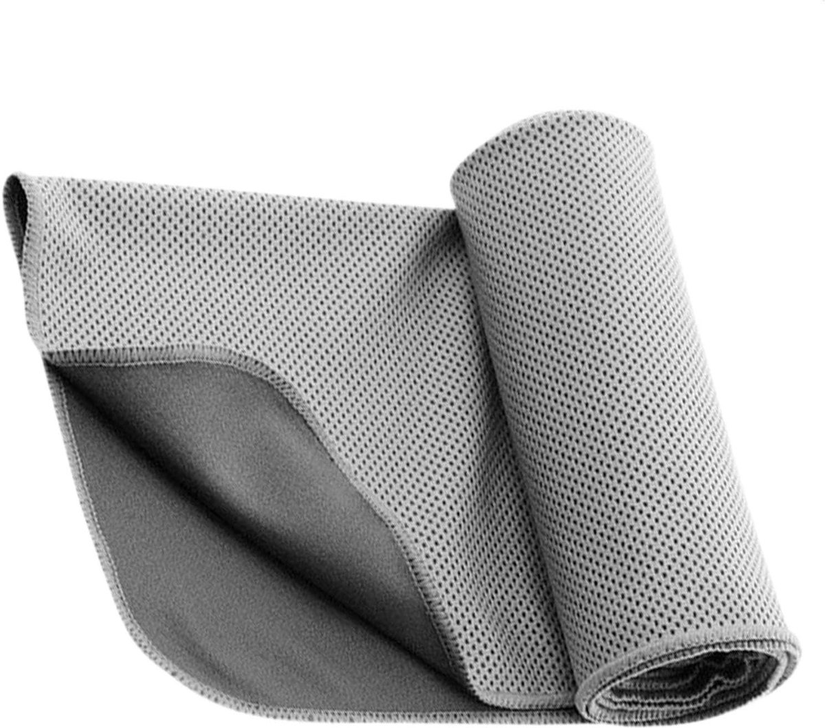Sport Koeldoeken - Microvezel Handdoeken - Intensief Sporten - Direct Koel Effect - 30 x 100 cm - Grijs