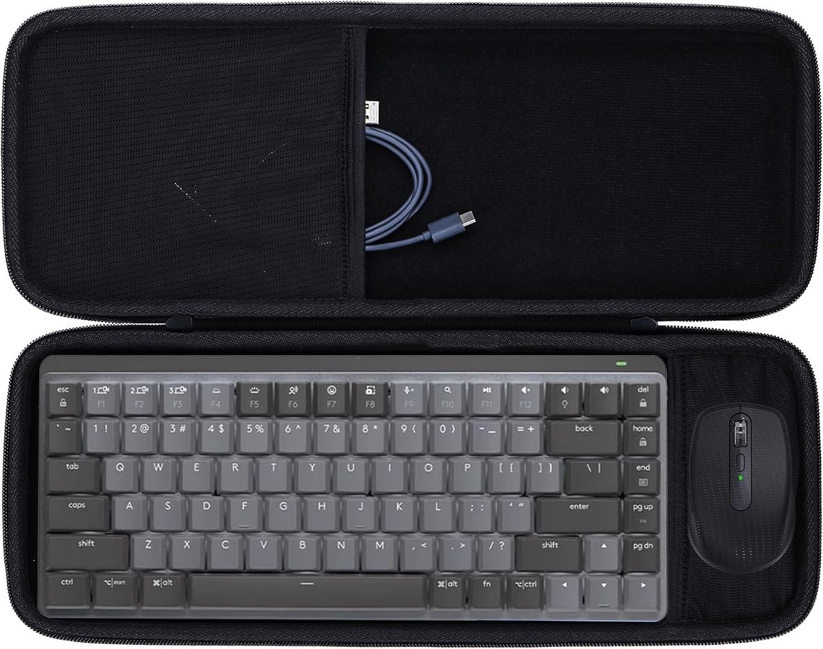 Lebakort Hard Case Compatible with Logitech MX Mechanical Mini Keyboard MX Anywhere 3S Compact Mouse Combo - ShopVlot