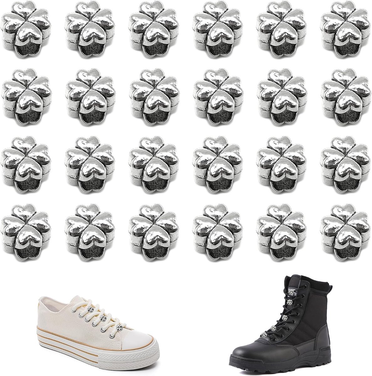 24 Pcs Shoe Buckle Jewelry Shoes Decoration Fashion Sneaker Accessories Decorative Shoe Buckles Shoe Bracelet Shoe - ShopVlot