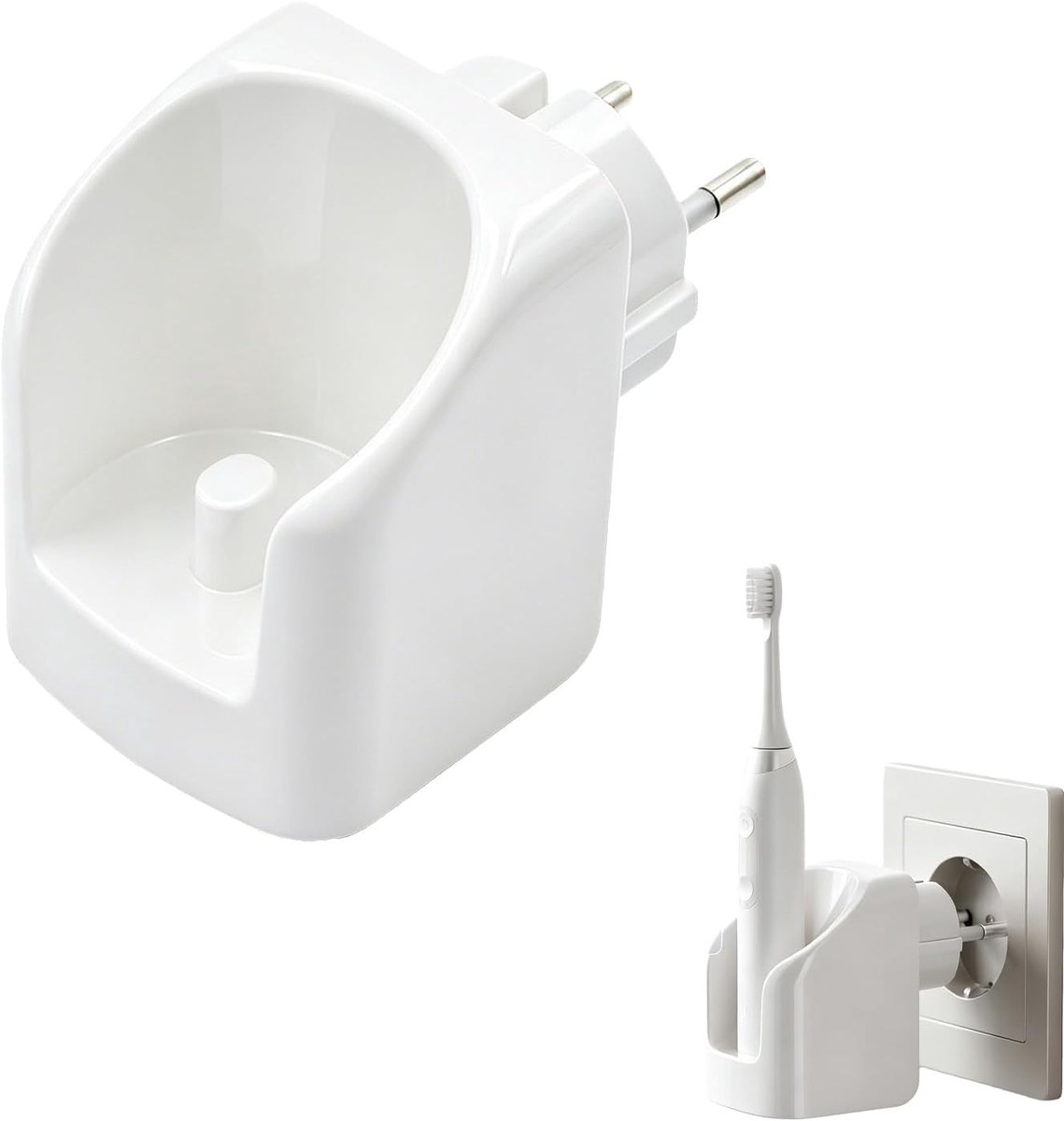 Draadloos laadstation - inductieve oplader - IP67 waterdicht - ruimtebesparend voor elektrische tandenborstels - ShopVlot
