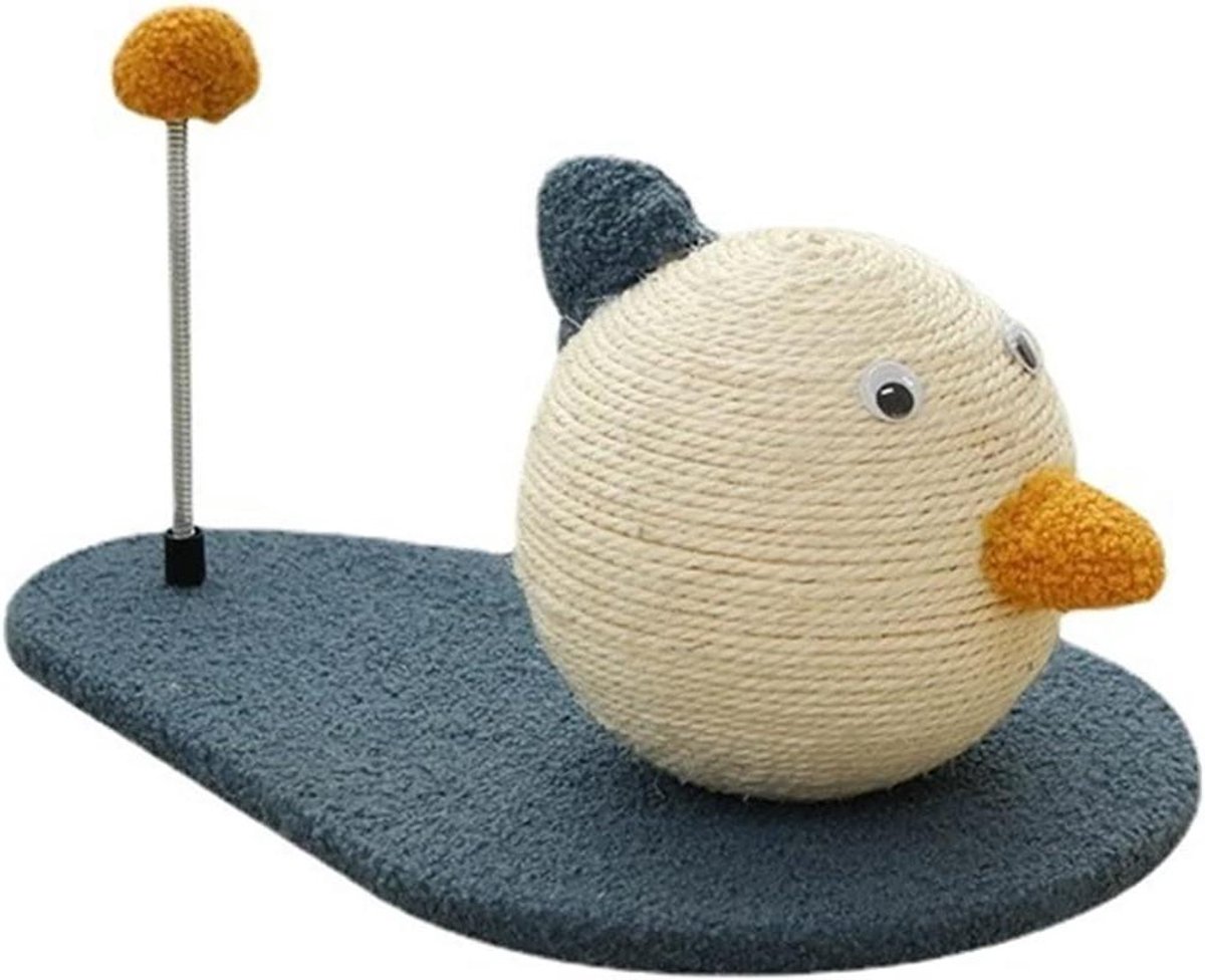 Krabpaal voor katten - Kattenboom Klimrek - Krabbelen Klimmen Spelen - Meerlaags Multifunctioneel - Zoals Afgebeeld - Naturel