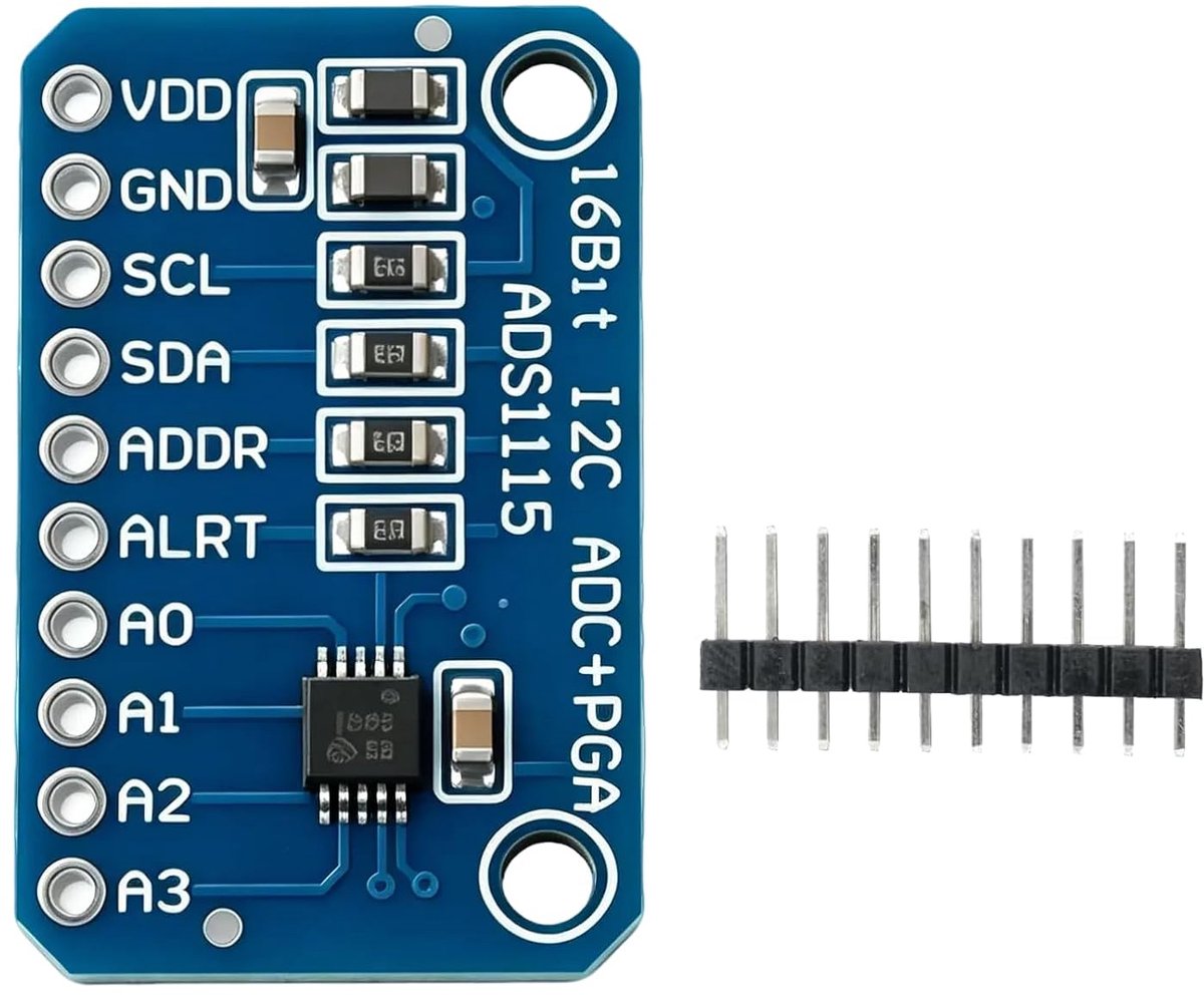 ADS1115 ADC module 16 bit - 4 kanalen - I2C interface - nauwkeurige metingen voor Arduino en Raspberry Pi - ShopVlot