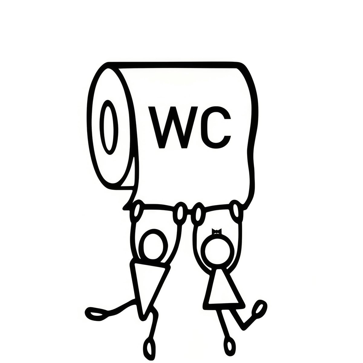 Solidchoice - Houten Toiletsignaal met Humoristisch Ontwerp