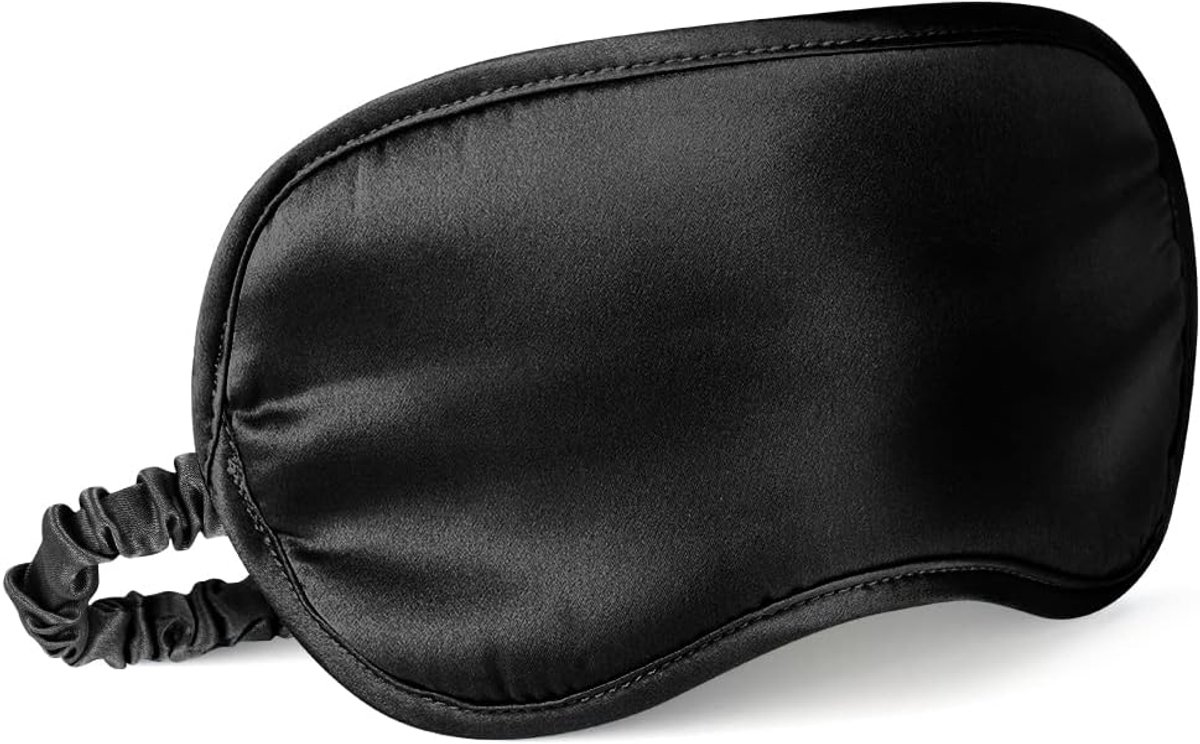 Slaapmasker Zijdig 21x10.5 cm - 100% pure moerbeizijde - ademend en comfortabel - ideaal voor reizen - ShopVlot