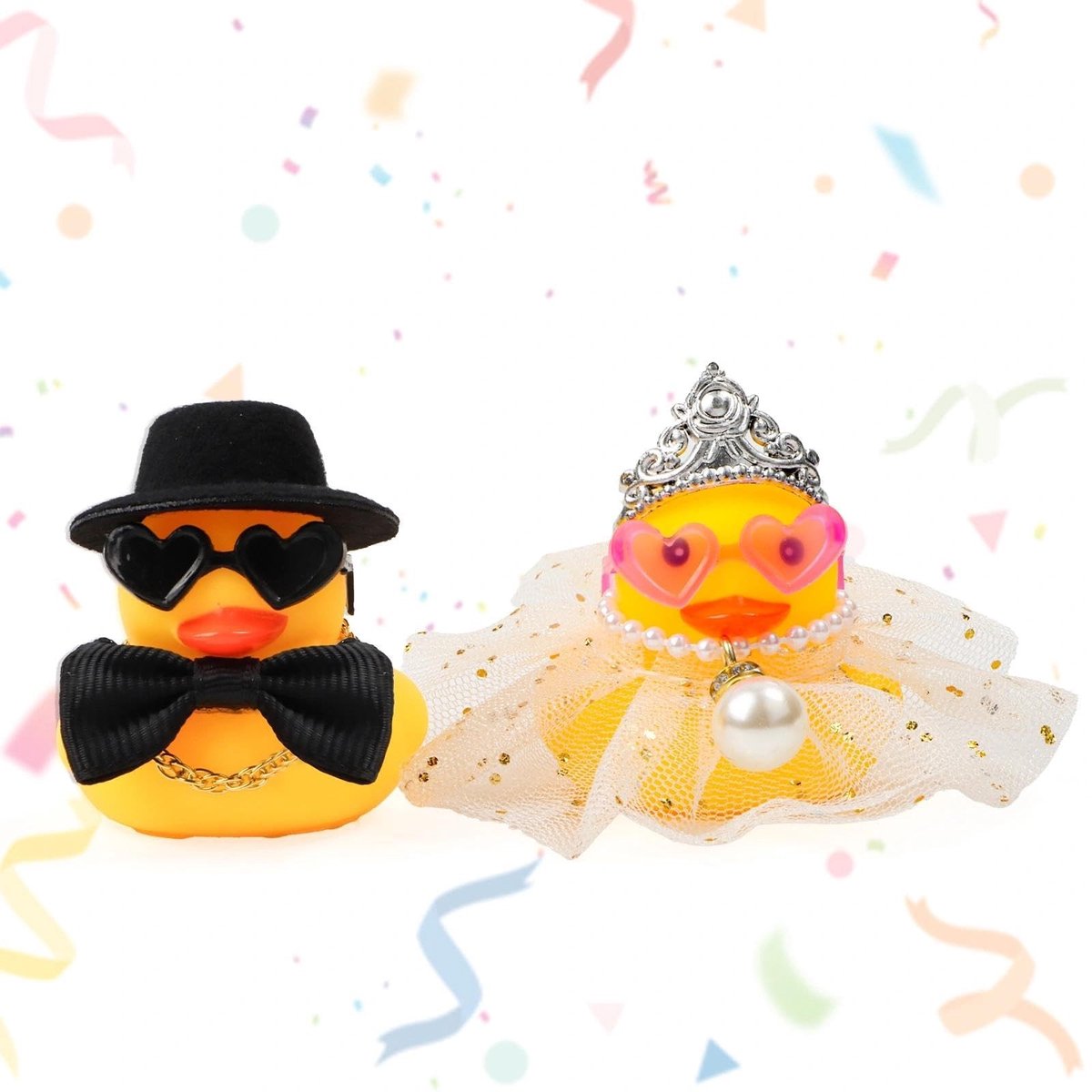 Solidchoice - Set van 2 Squeaky Ducks voor Bruidsparen