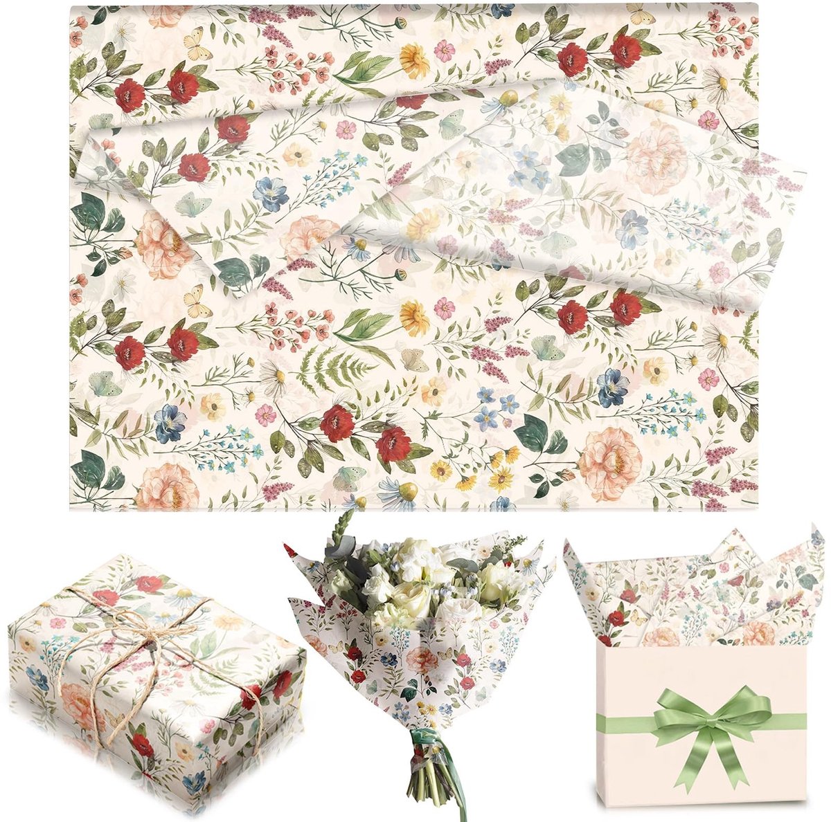 Solidchoice - Set van 50 Vel Tissuepapier voor Geschenken