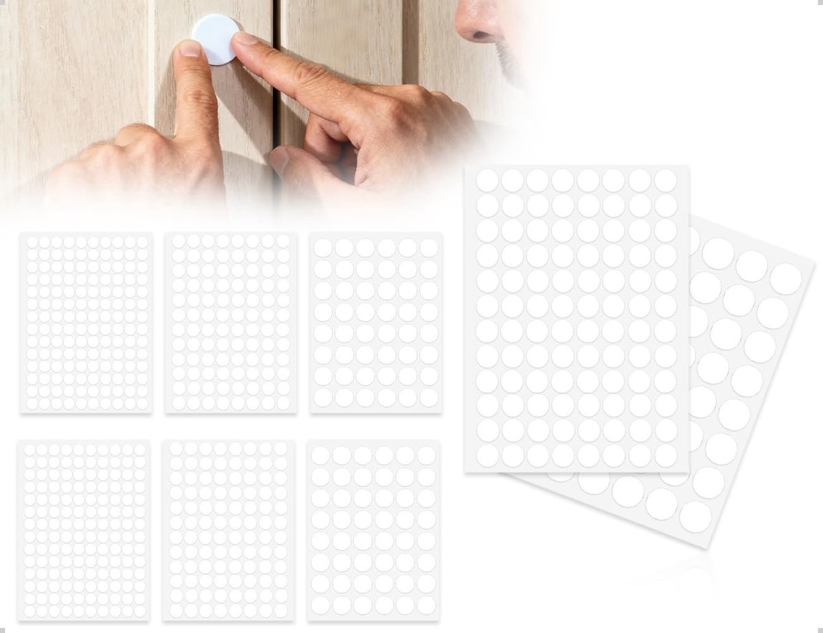 Solidchoice - 580 Stuks Schroefafdekkingen voor Wandkasten en Bureaus