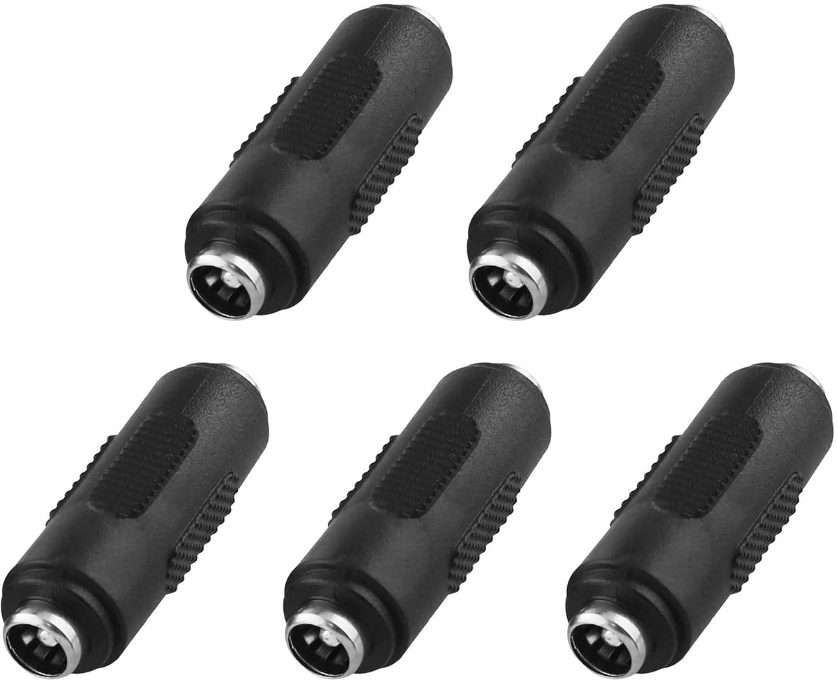 Solidchoice - DC-Adapters Vrouwelijk naar Bus, Set van 5 Stuks