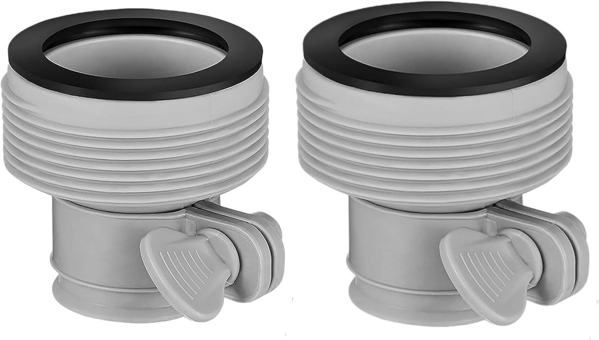 Solidchoice - Set van 2 Zwembadslangadapters voor Filterpompen