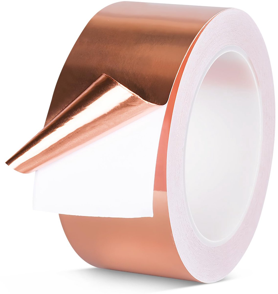 Slakkentape 50mm x 25m - zelfklevend koper - hitte- en vochtbestendig - ideaal voor EMI-afscherming - ShopVlot