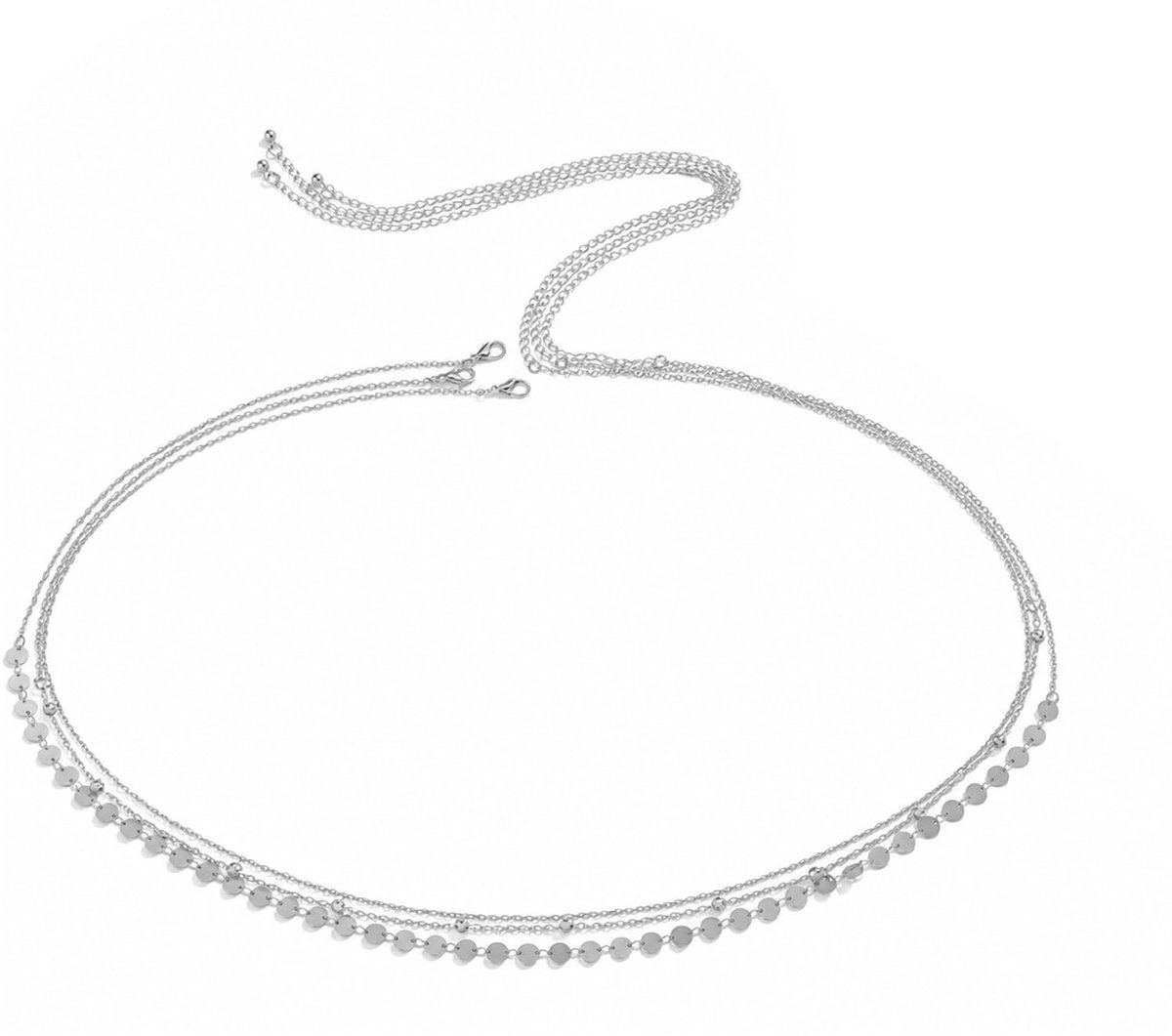 Solidchoice - Elegante Gouden Driedelige Ketting voor Vrouwen