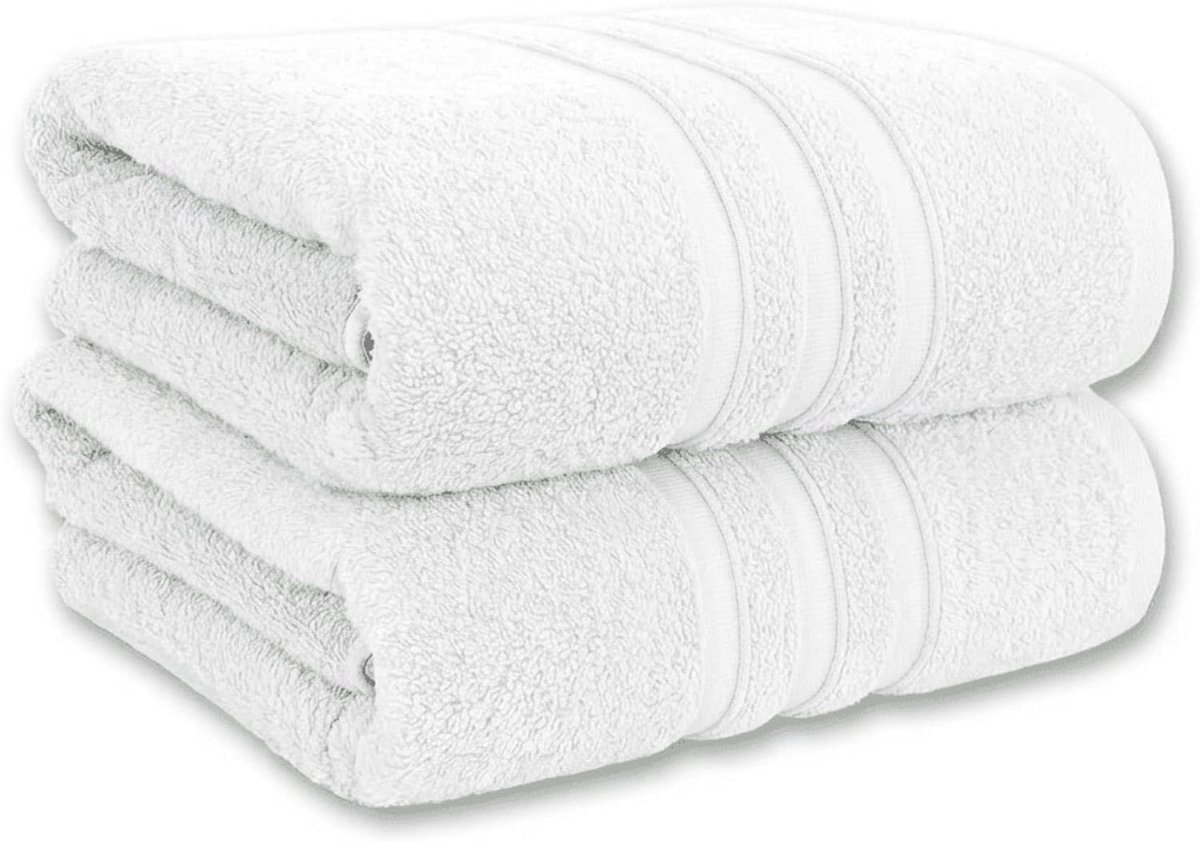Douchehanddoeken set van 2 - 100% katoen - Absorberend en duurzaam - Zacht comfort na het baden - ShopVlot