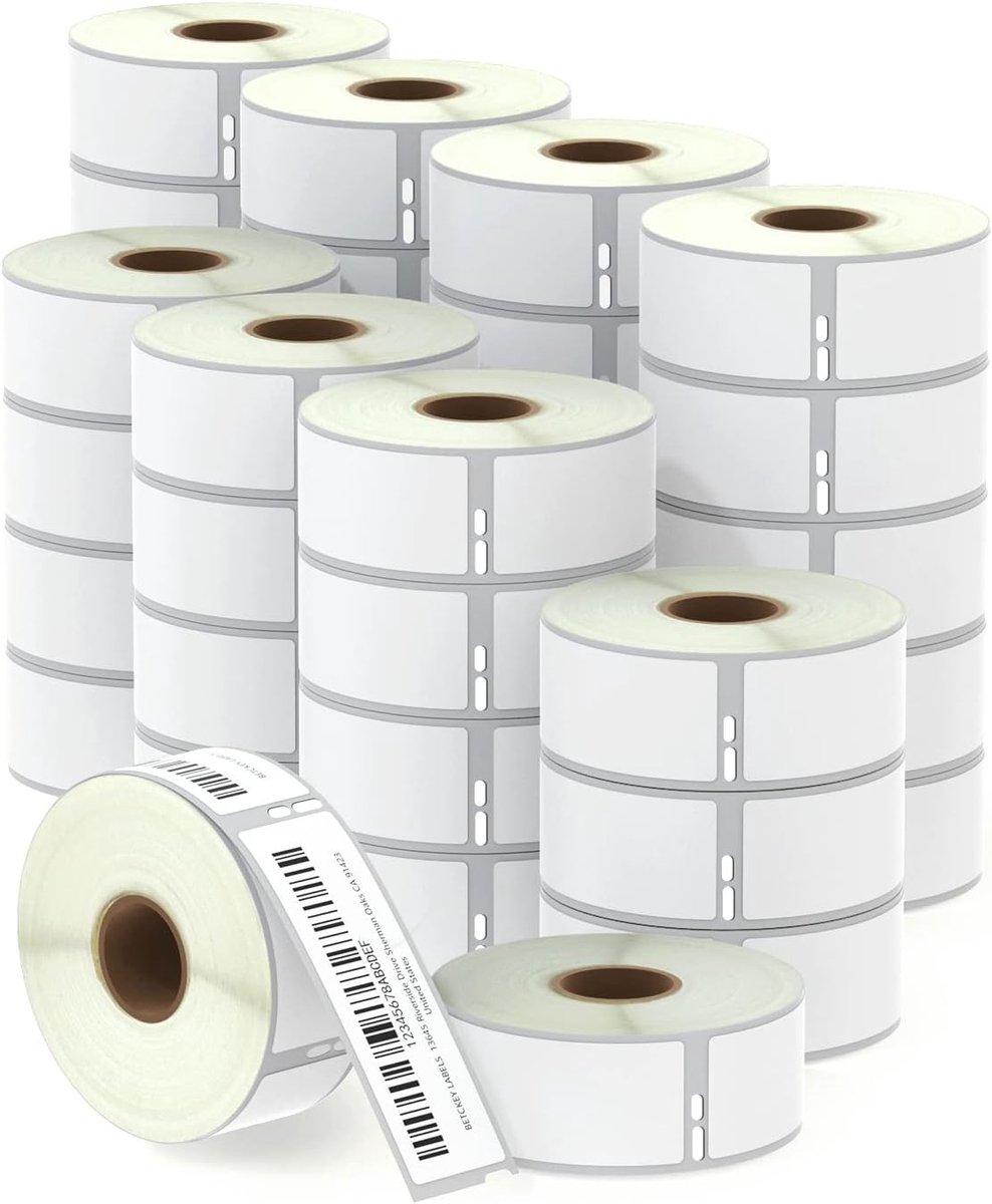 BETCKEY - Labels Replacement for DYMO 99010(S0722370), 28mm x 89mm, 14000 Standard Address Labels Compatible with - ShopVlot