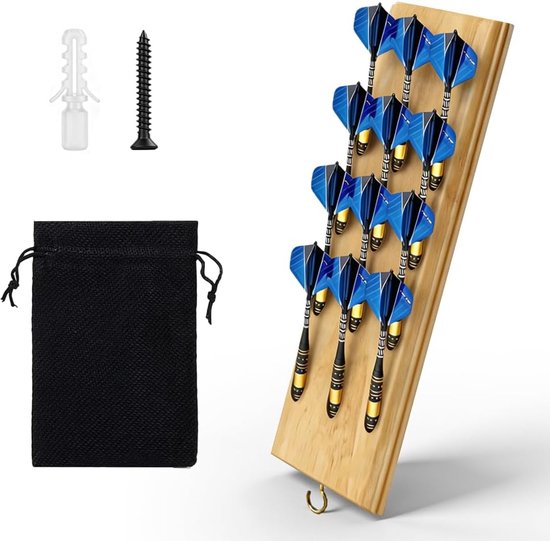 Dart-accessoires dartpijlhouder - massief hout - voor 12 dartpijlen - stijlvolle en nette opslag - ShopVlot van Dart — afbeelding 2