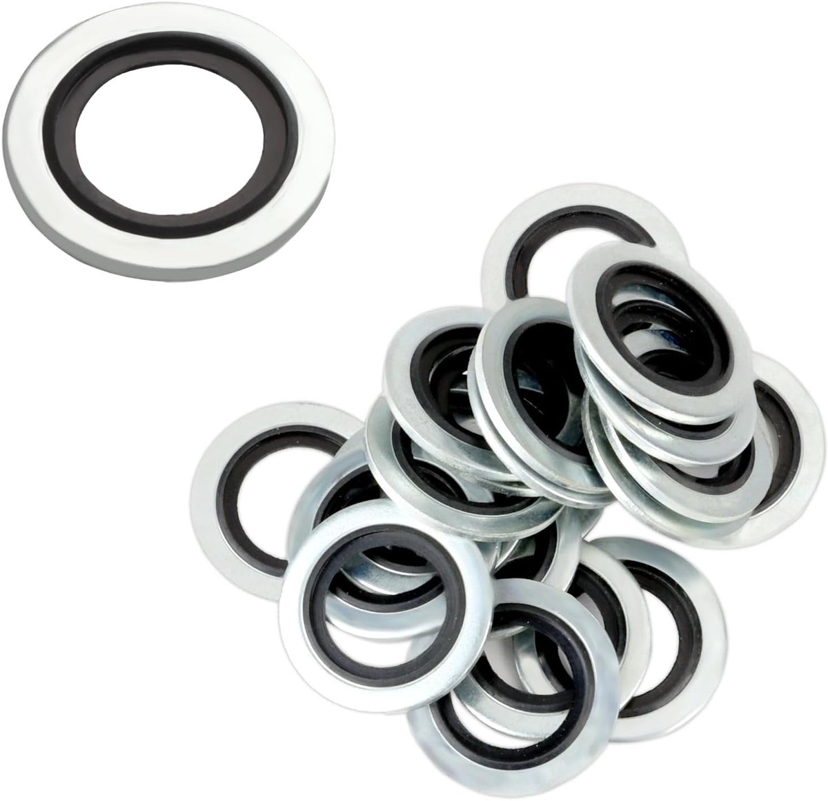 Olie Stopafdichtingen 20pcs - Aluminium Vervanging - Precisie Maat 16mm Binnen, 24mm Buiten - ShopVlot
