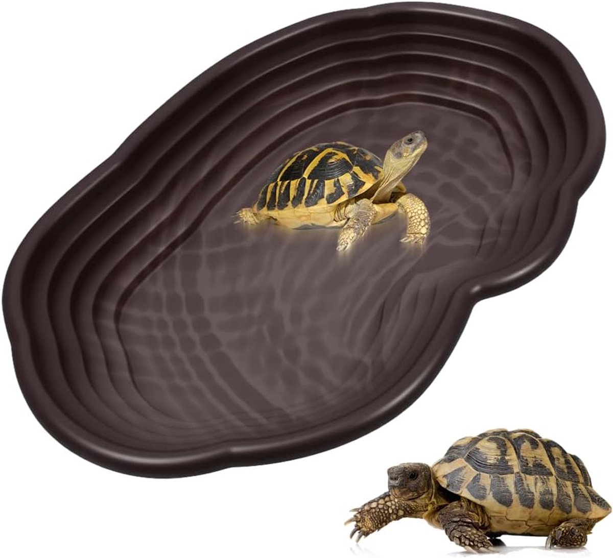 Reptielenschaal - Grote waterkom - Antislip ontwerp - Ideaal voor schildpadden en reptielen - ShopVlot