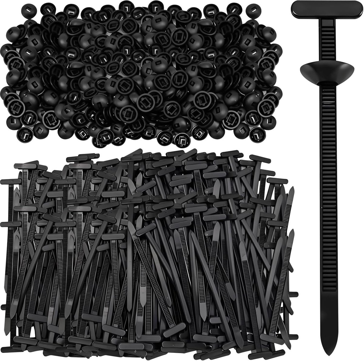Kabelbinders 150pcs - Heavy Duty Plastic - Zipper Clips - Ideaal voor auto en dagelijkse reparaties - ShopVlot